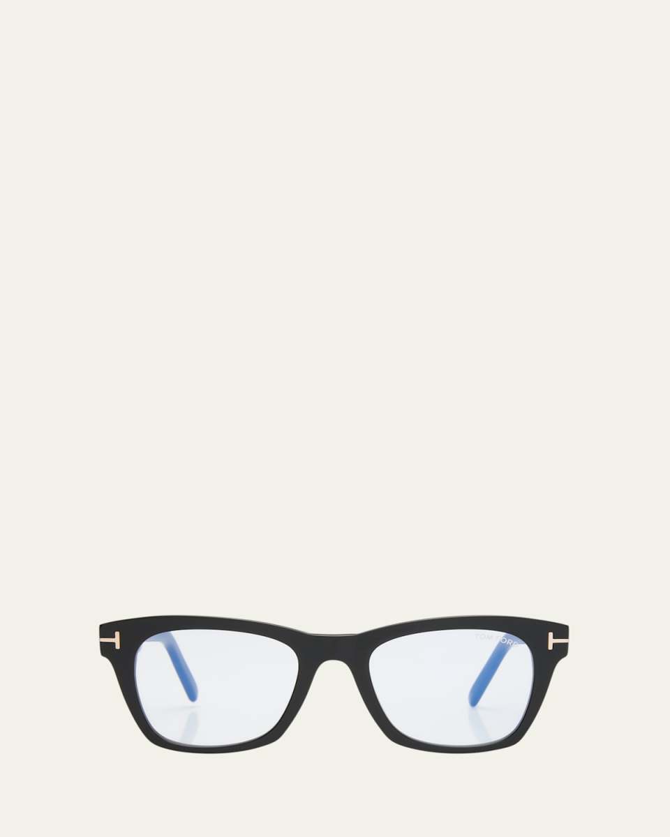 FT5886 Blue Blocking Acetate & Plastic Square Glasses